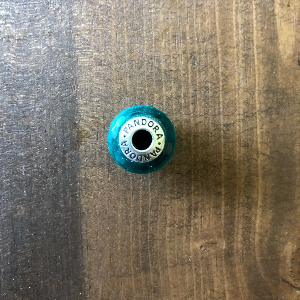 Teal shimmer Pandora charm